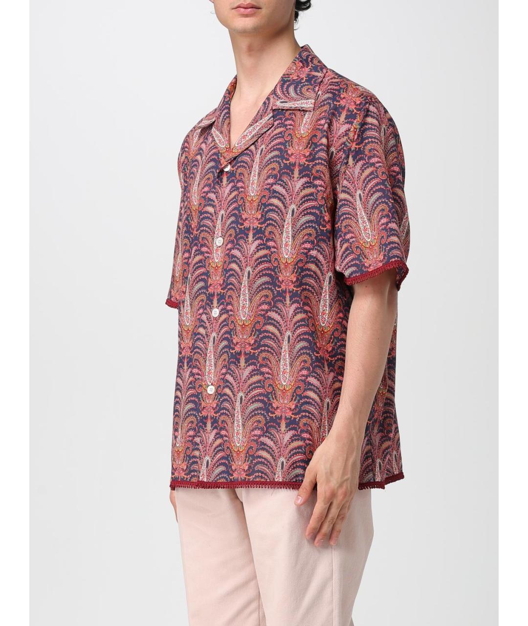 VALENTINO Мульти хлопковая кэжуал рубашка, фото 5