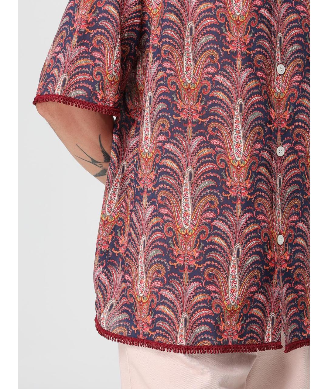 VALENTINO Мульти хлопковая кэжуал рубашка, фото 6