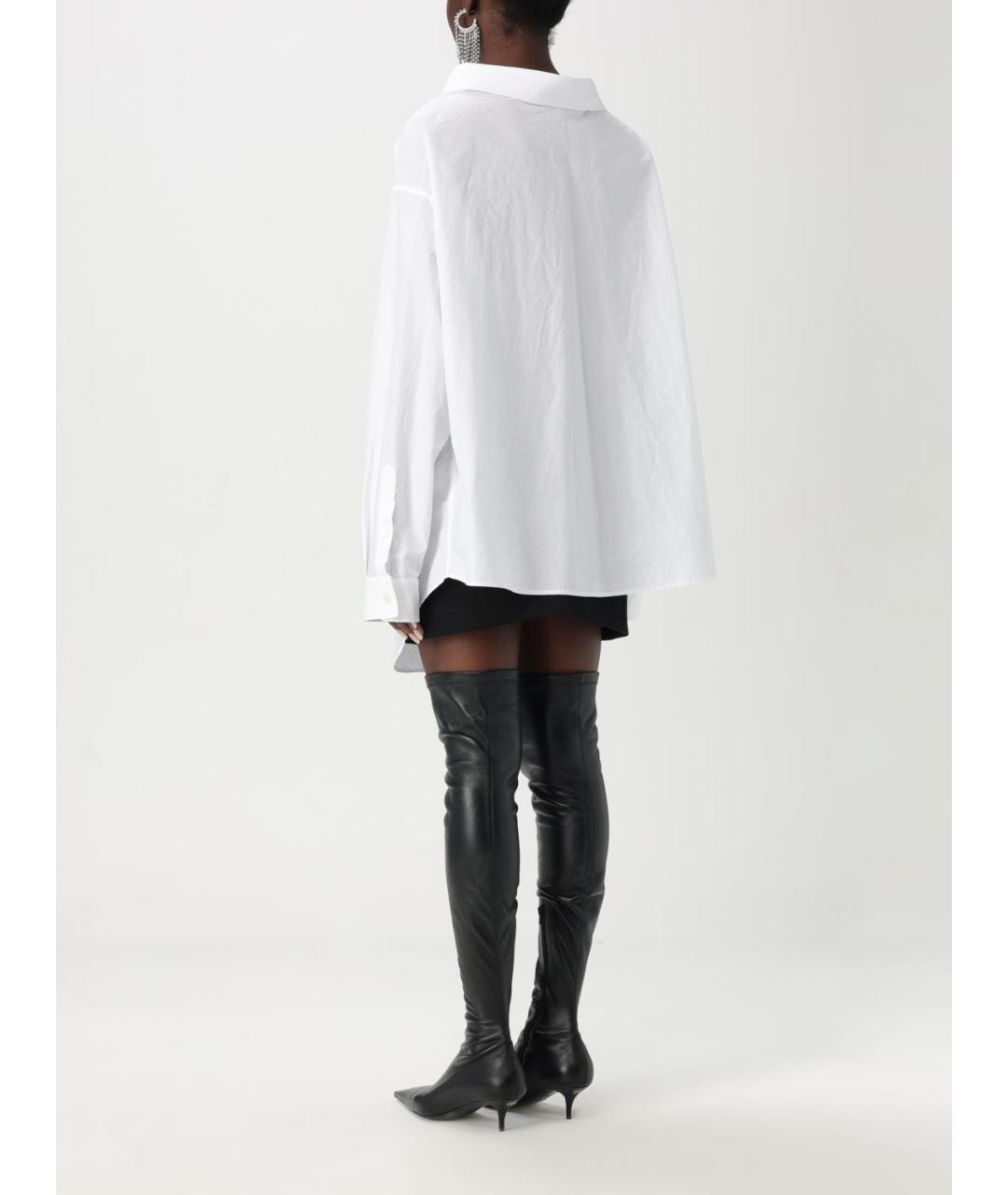 BALENCIAGA Белая хлопковая рубашка, фото 4