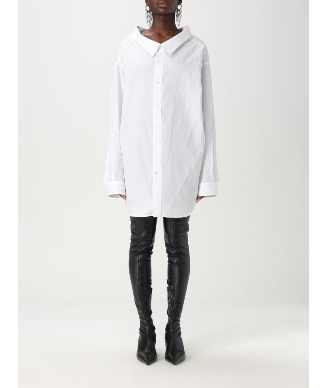 BALENCIAGA Белая хлопковая рубашка, фото 2