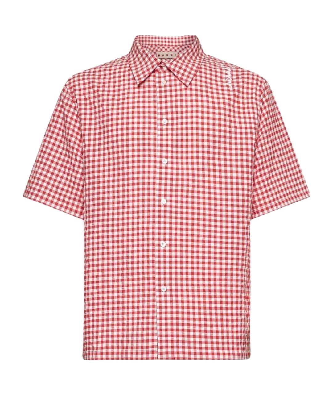 MARNI Красная кэжуал рубашка, фото 1