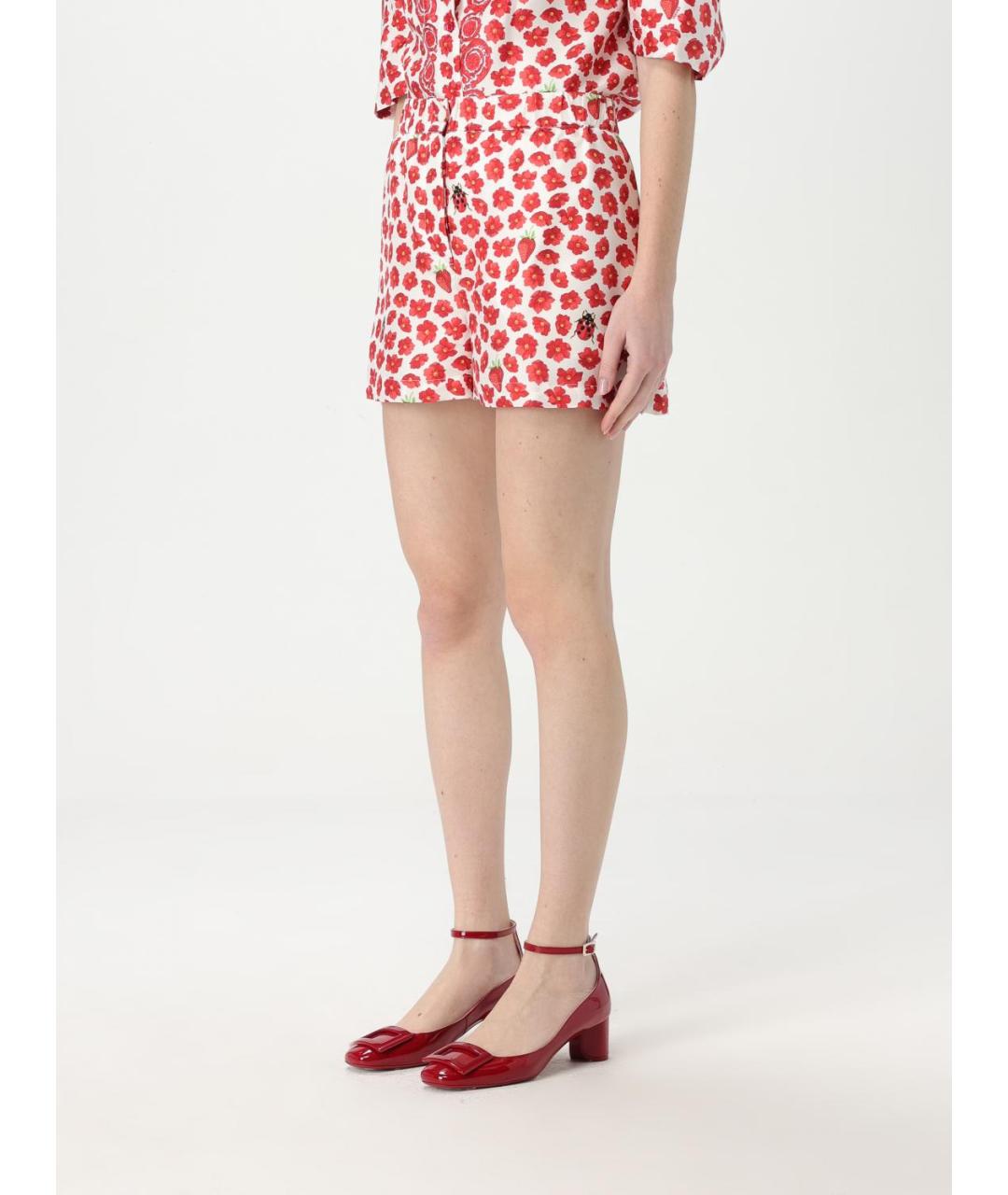 VERSACE Мульти шелковые шорты, фото 5