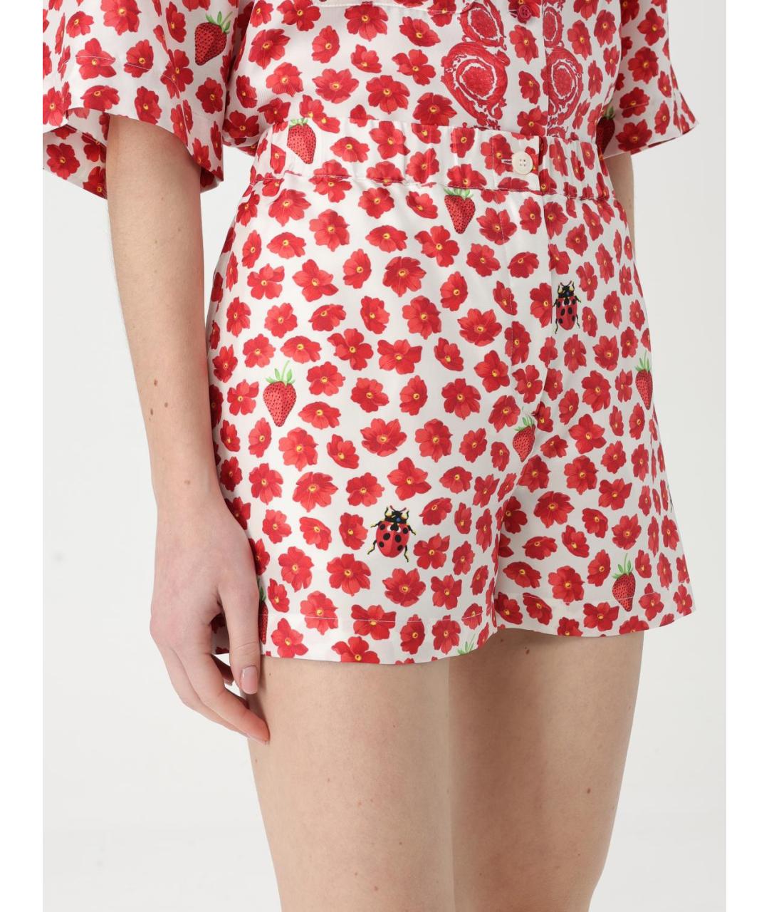 VERSACE Мульти шелковые шорты, фото 6