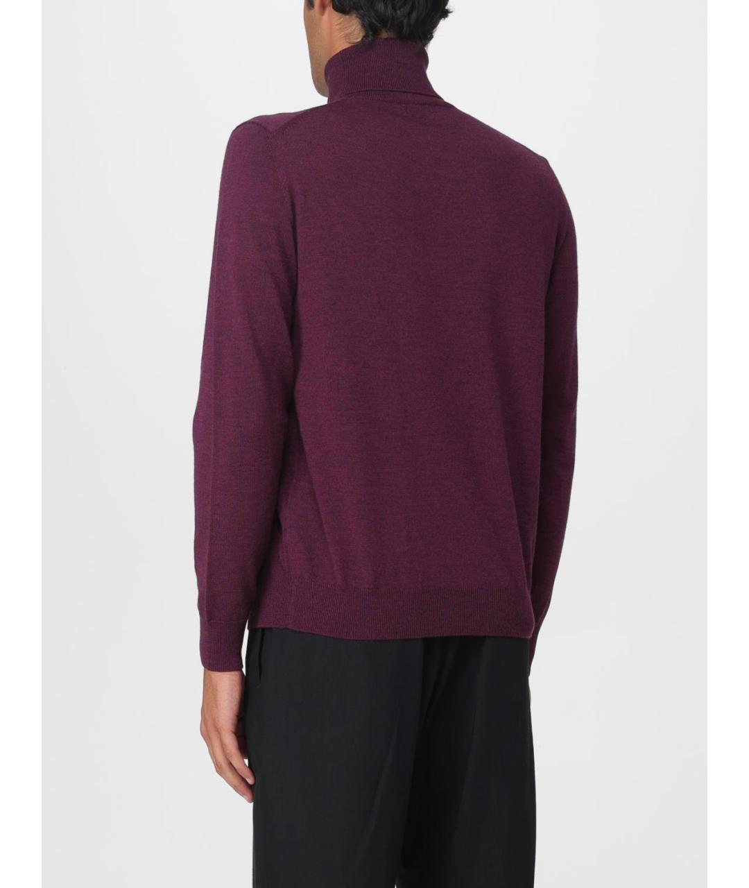 ETRO Бордовая шерстяная водолазка, фото 4