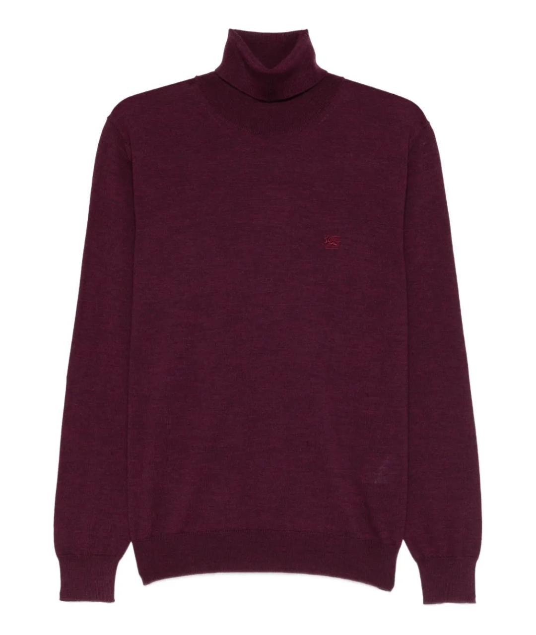 ETRO Бордовая шерстяная водолазка, фото 1