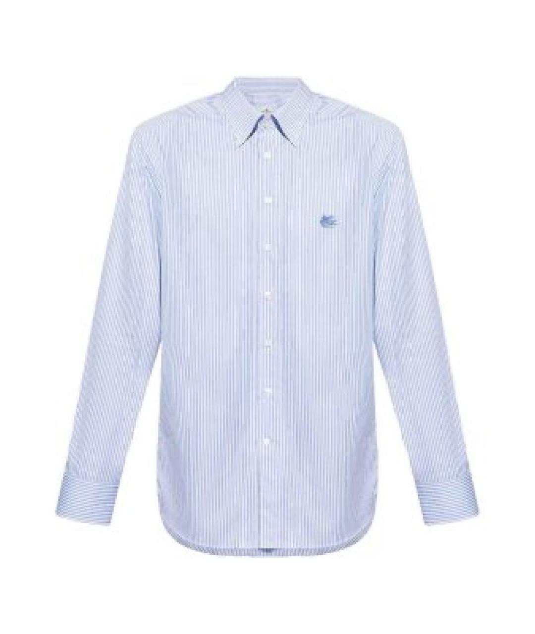 ETRO Голубая хлопковая кэжуал рубашка, фото 1