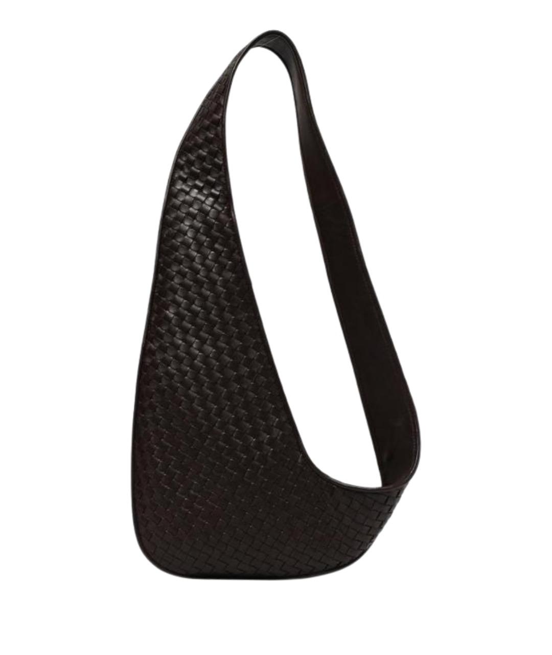 BOTTEGA VENETA Коричневая кожаная сумка на плечо, фото 1