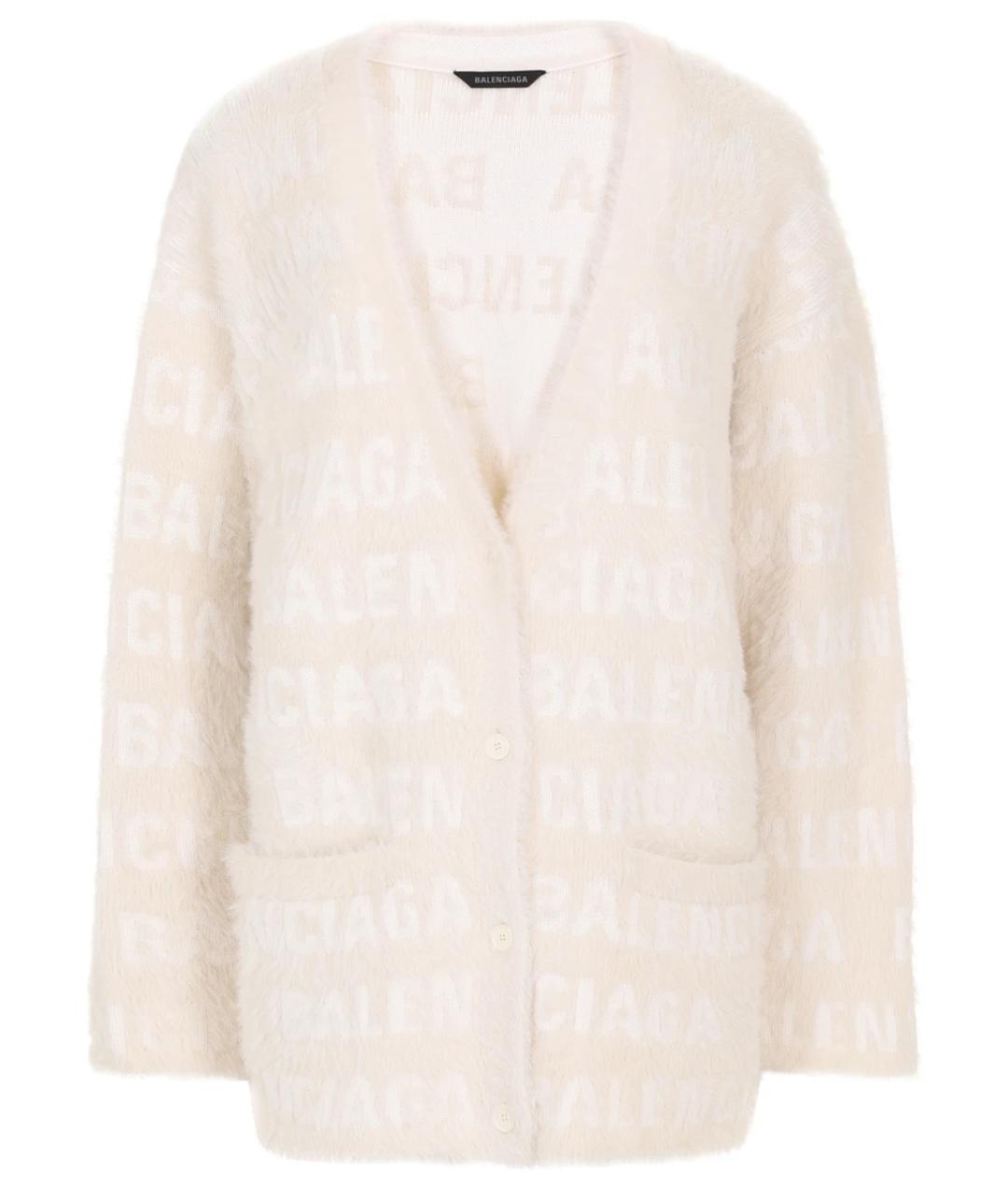 BALENCIAGA Бежевый шерстяной кардиган, фото 1