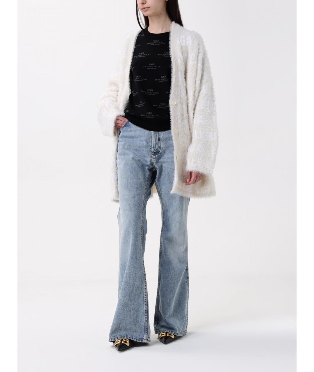 BALENCIAGA Бежевый шерстяной кардиган, фото 3