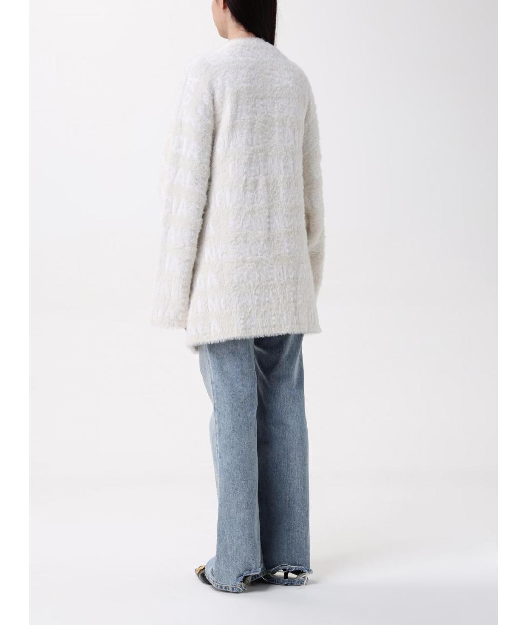 BALENCIAGA Бежевый шерстяной кардиган, фото 4