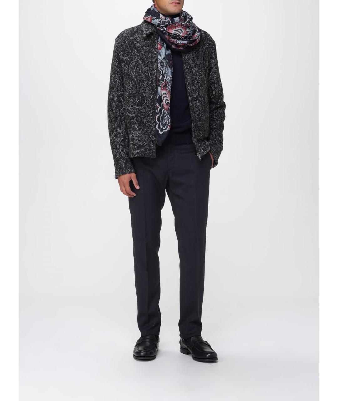 ETRO Темно-синяя шерстяная водолазка, фото 2