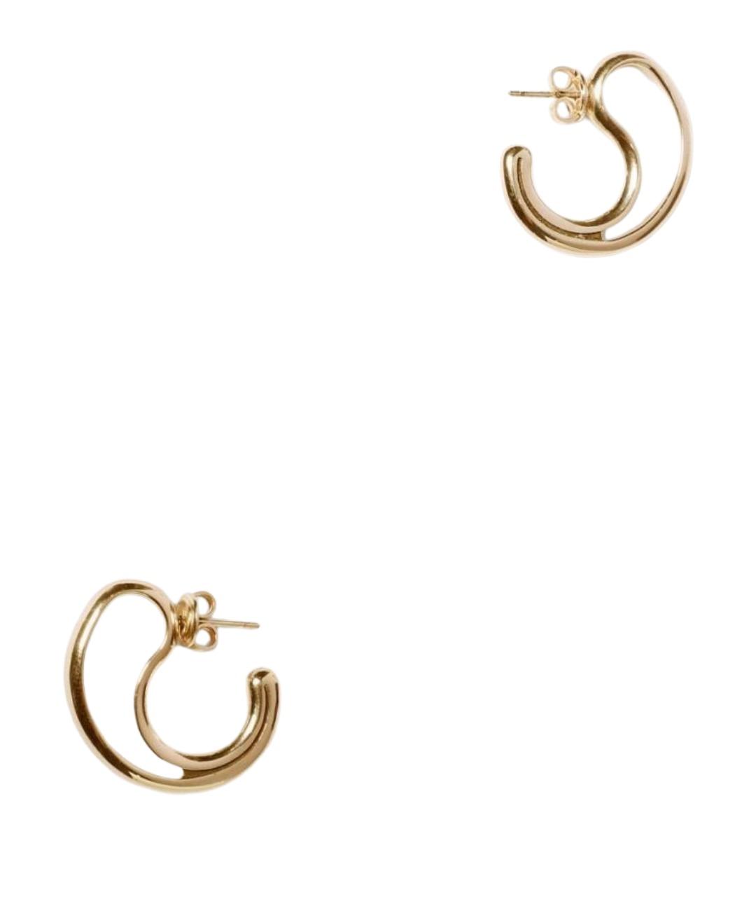 BOTTEGA VENETA Золотые серебряные серьги, фото 1