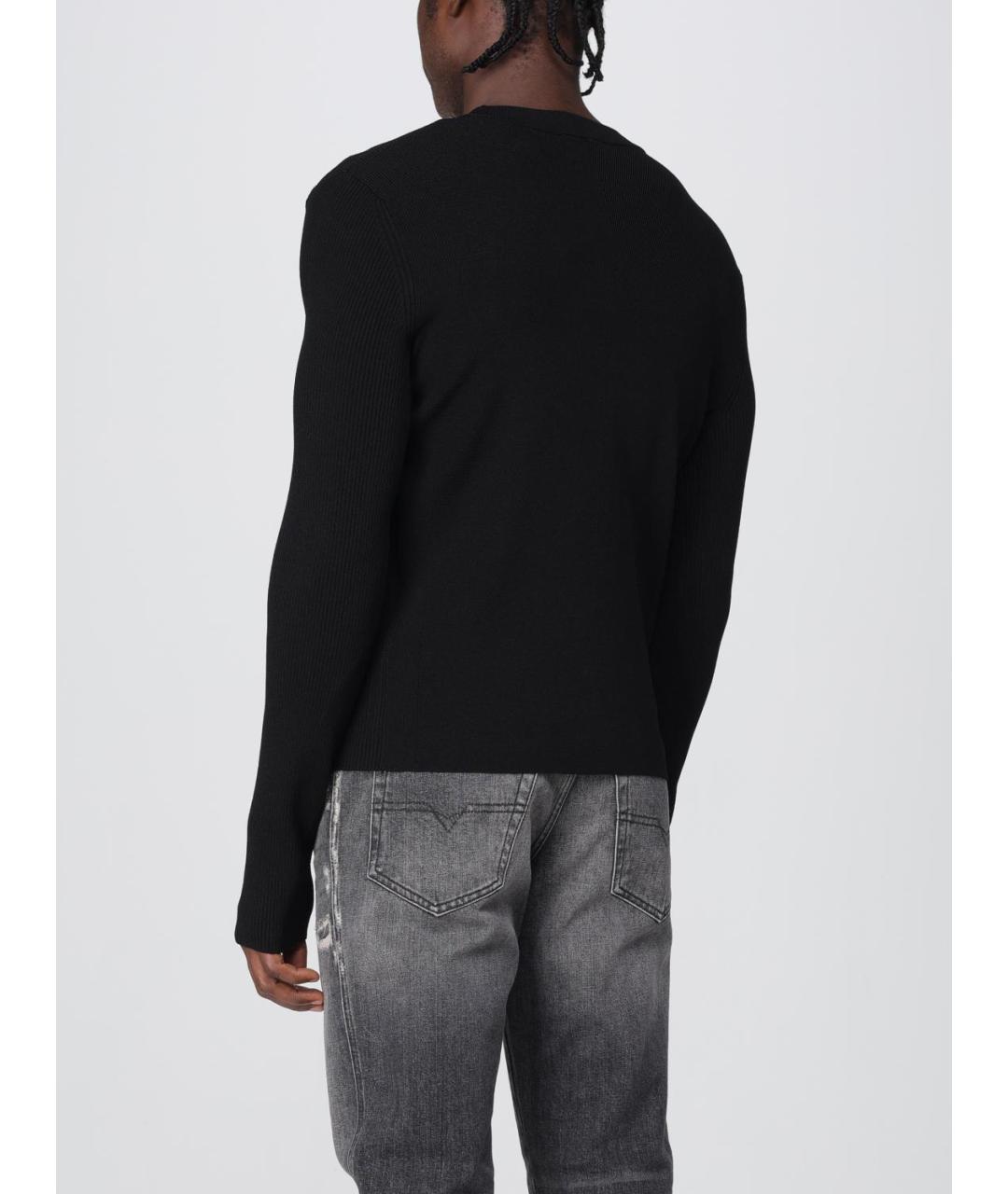DIESEL Черный вискозный джемпер / свитер, фото 4