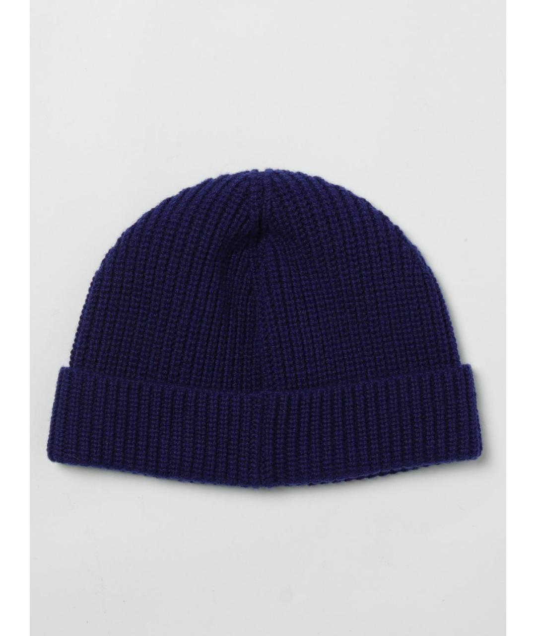 VALENTINO Синяя шерстяная шапка, фото 2