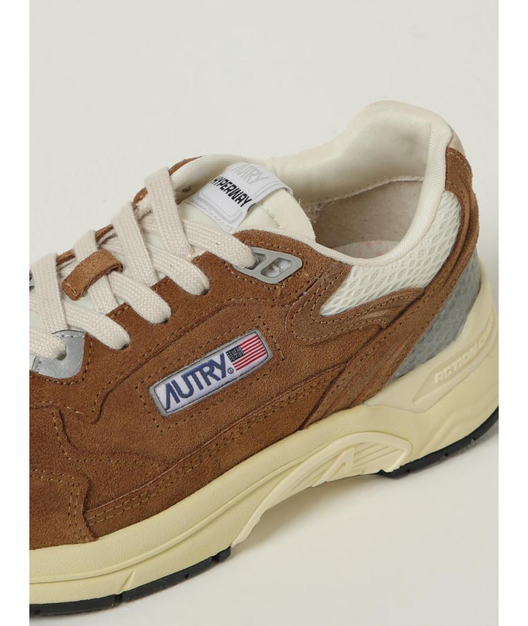AUTRY Коричневые замшевые кроссовки, фото 4