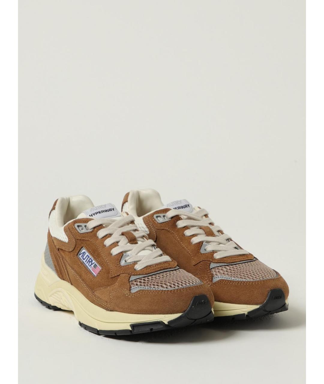 AUTRY Коричневые замшевые кроссовки, фото 2
