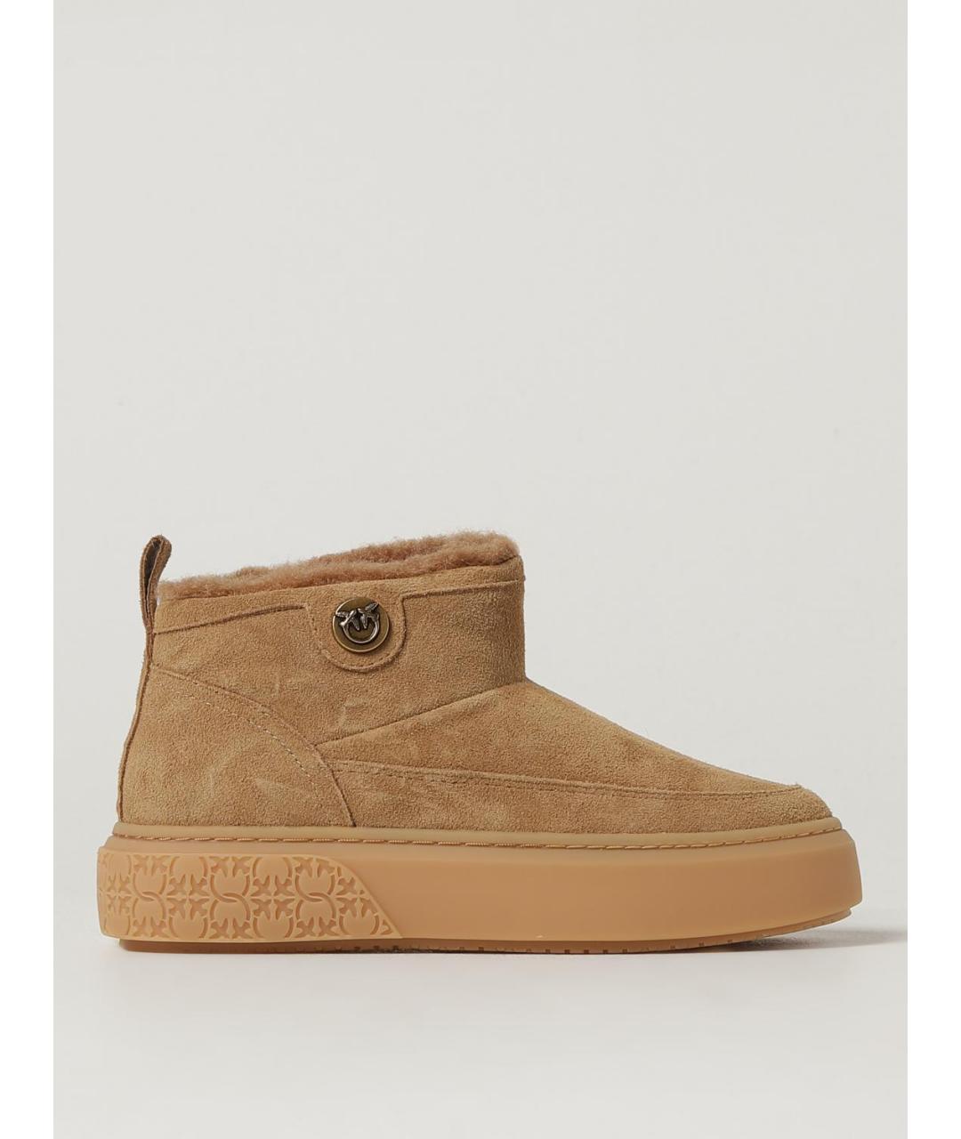 PINKO Коричневые замшевые полусапоги, фото 4