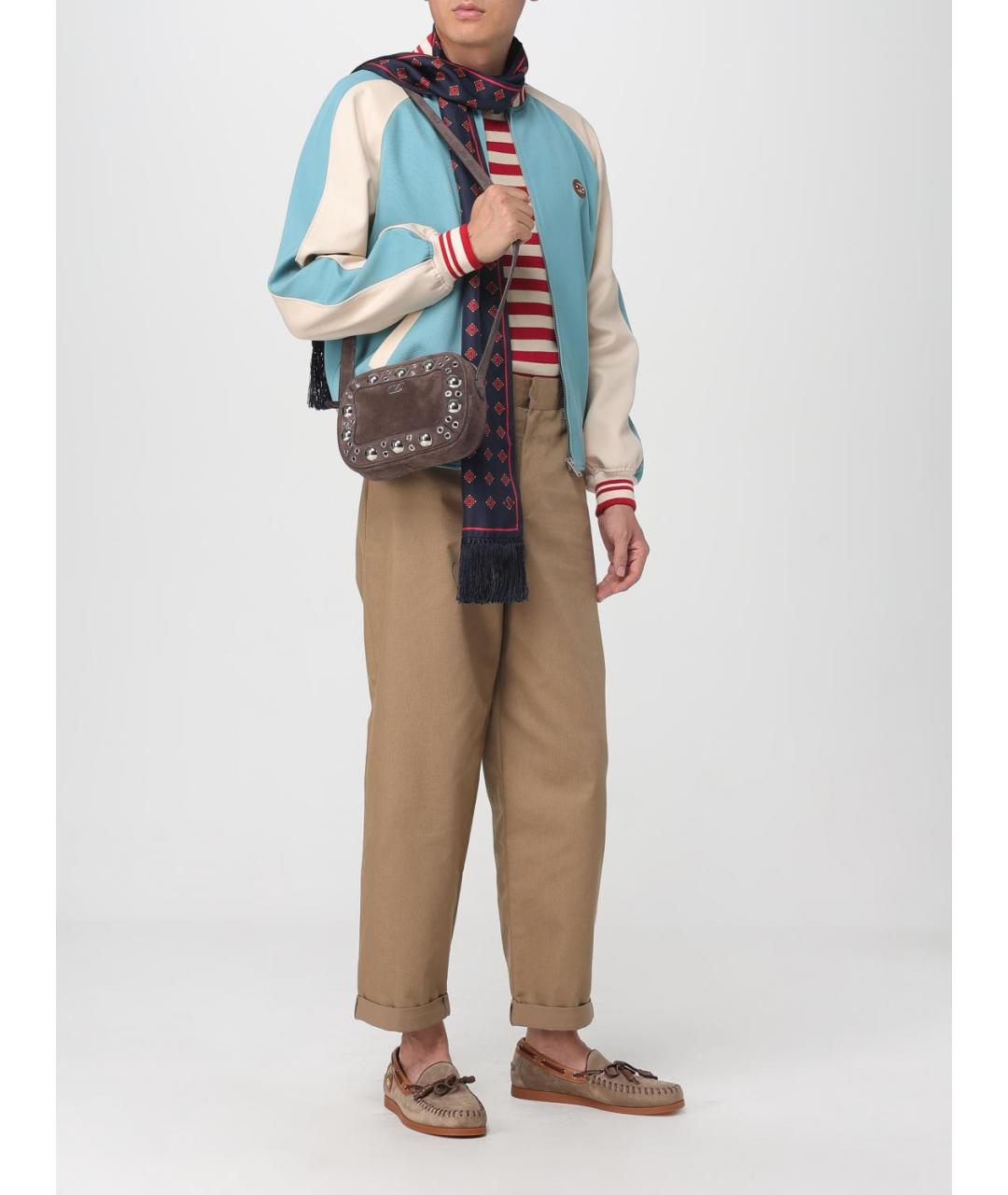 VALENTINO Коричневая замшевая сумка на плечо, фото 2