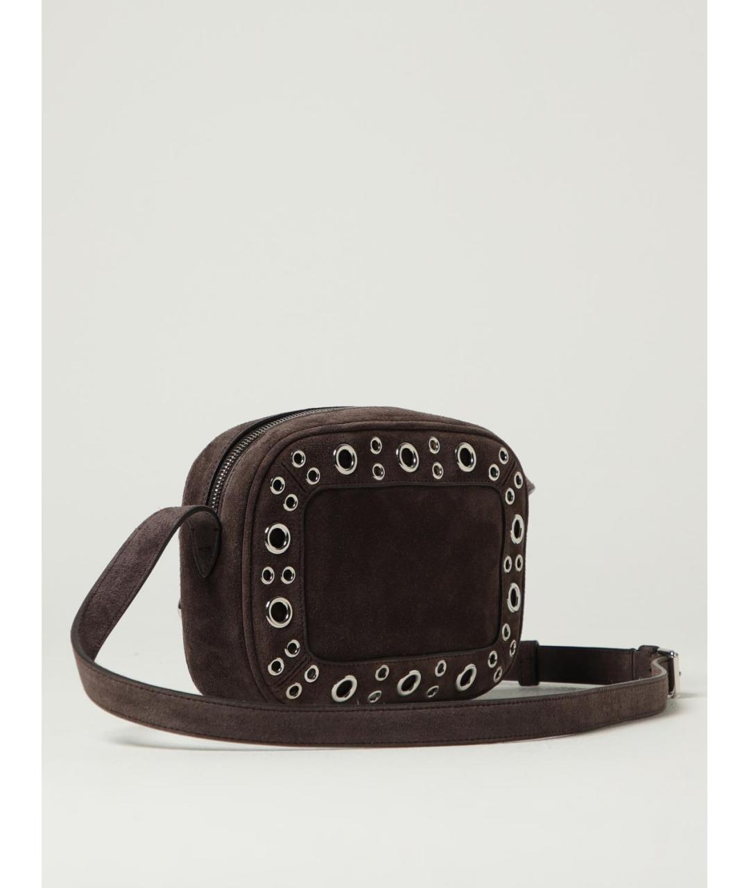 VALENTINO Коричневая замшевая сумка на плечо, фото 3