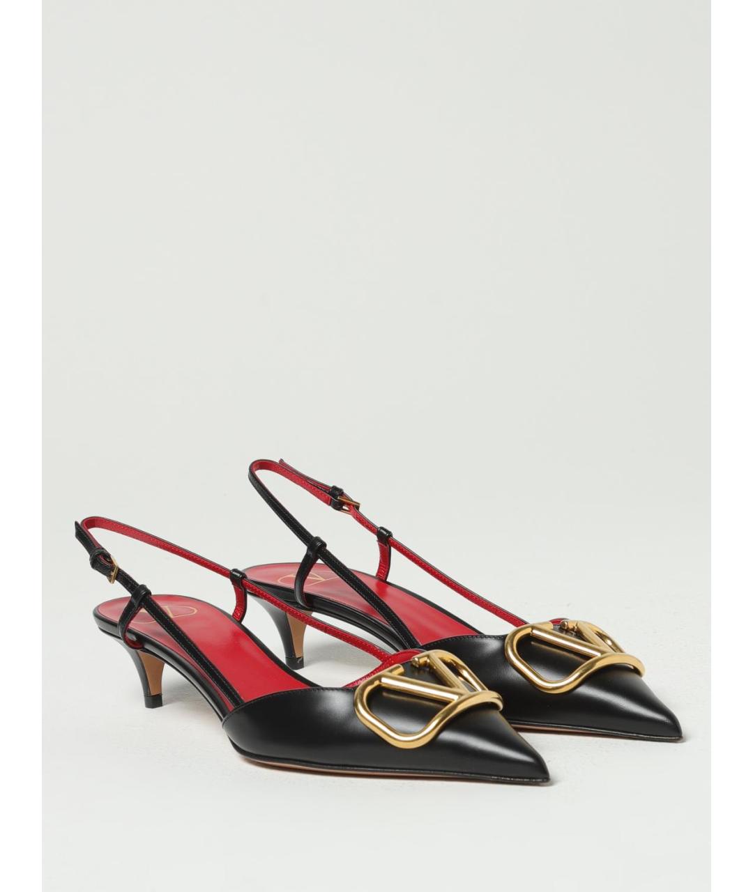 VALENTINO Черные кожаные туфли, фото 2