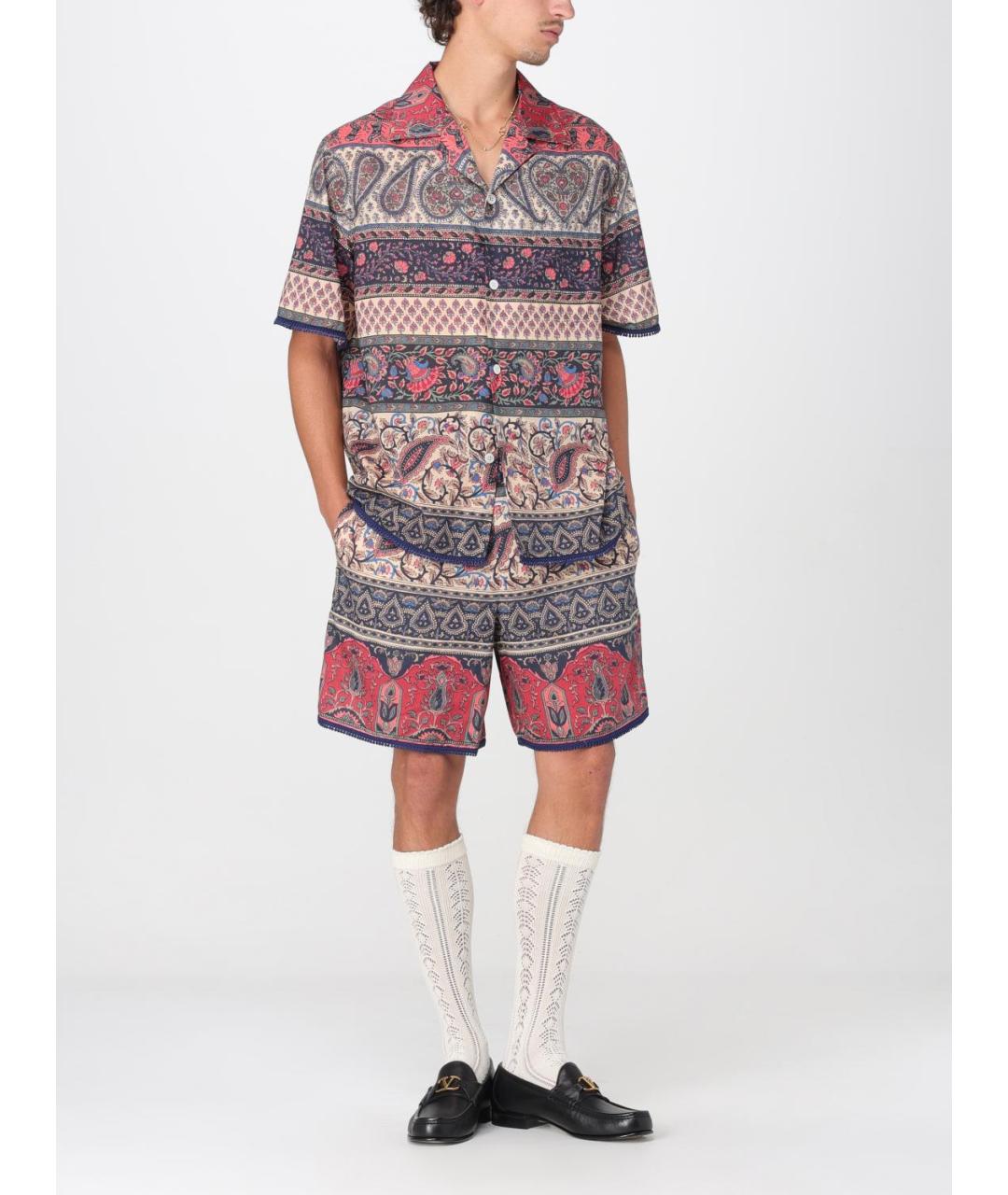 VALENTINO Мульти хлопковая кэжуал рубашка, фото 3