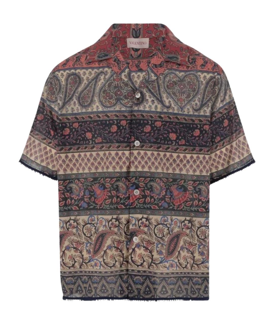 VALENTINO Мульти хлопковая кэжуал рубашка, фото 1