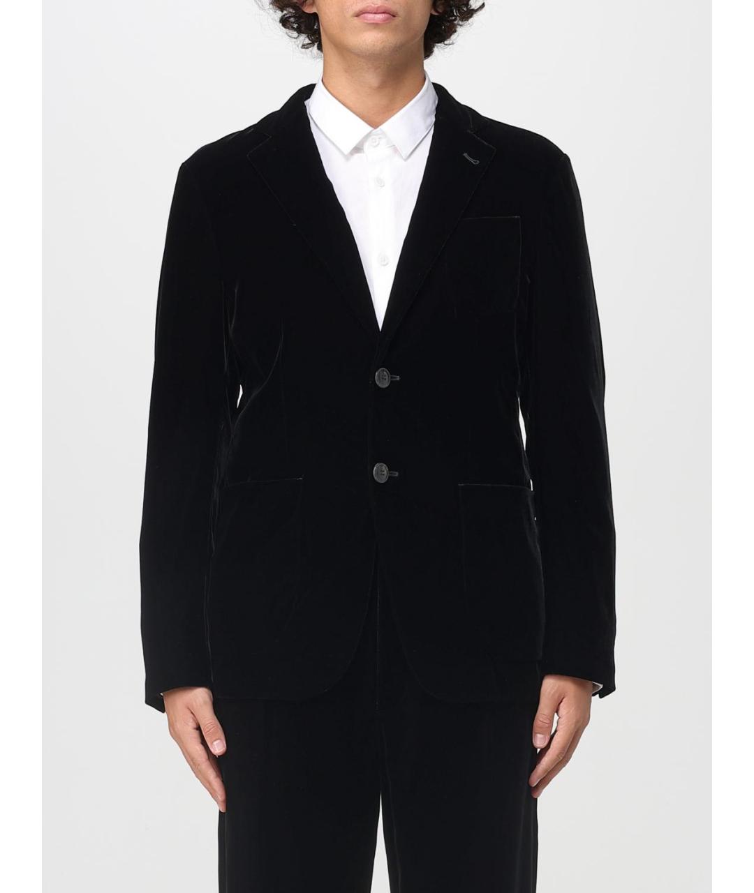GIORGIO ARMANI Черный вискозный пиджак, фото 2