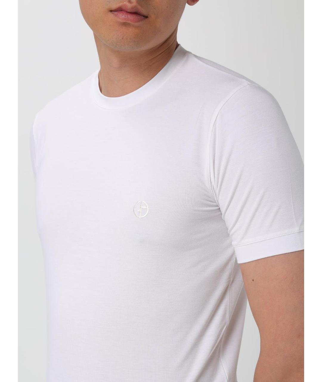 GIORGIO ARMANI Белая футболка, фото 5