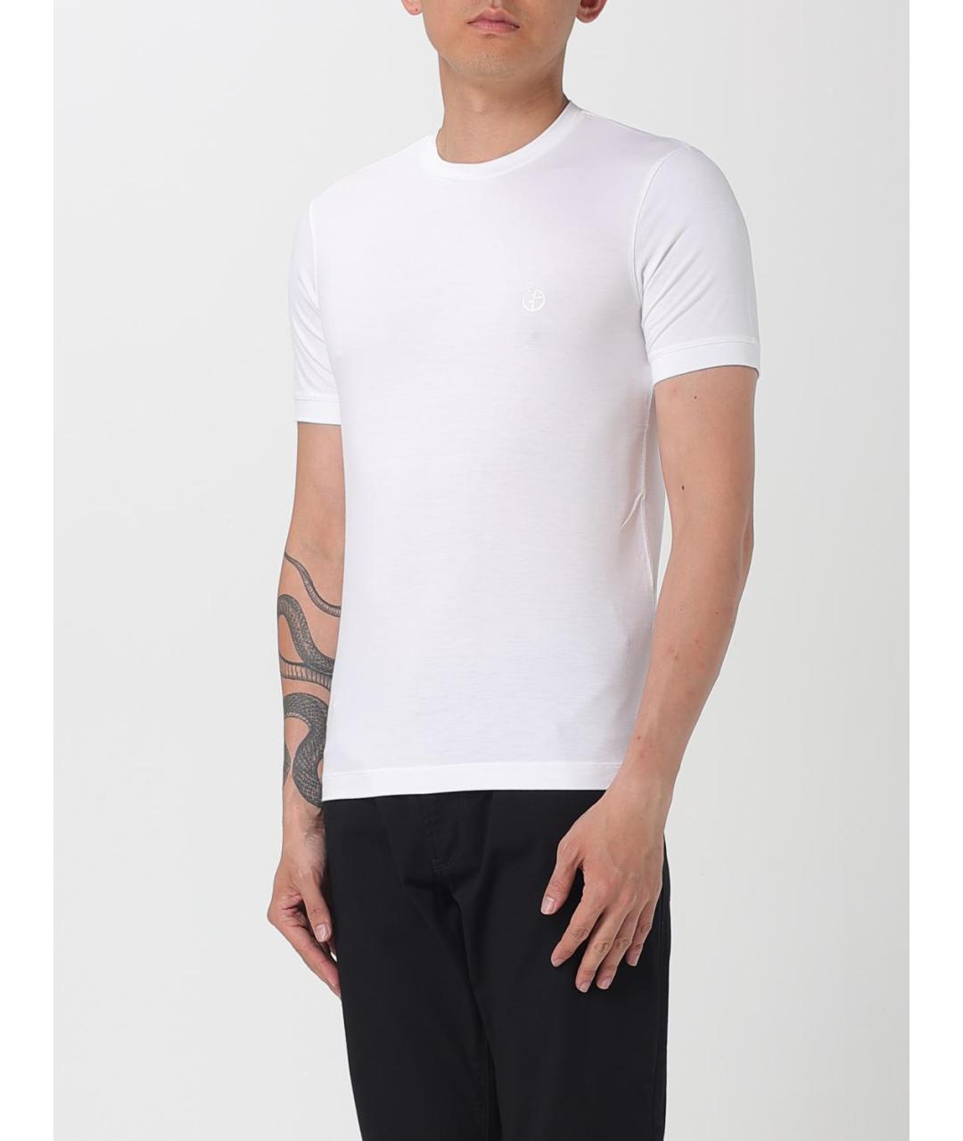 GIORGIO ARMANI Белая футболка, фото 4