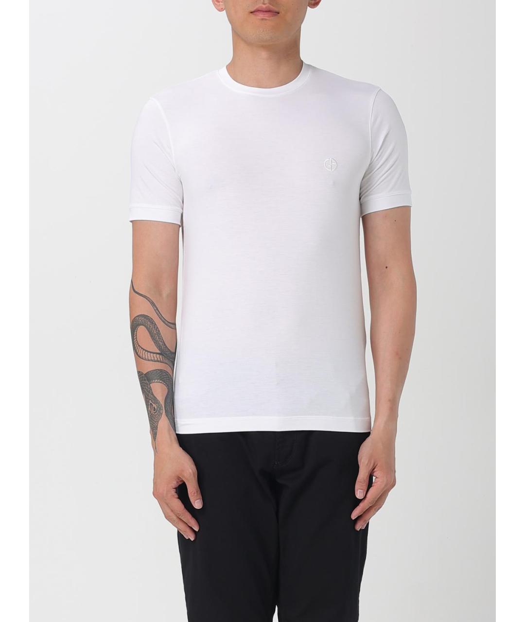 GIORGIO ARMANI Белая футболка, фото 6