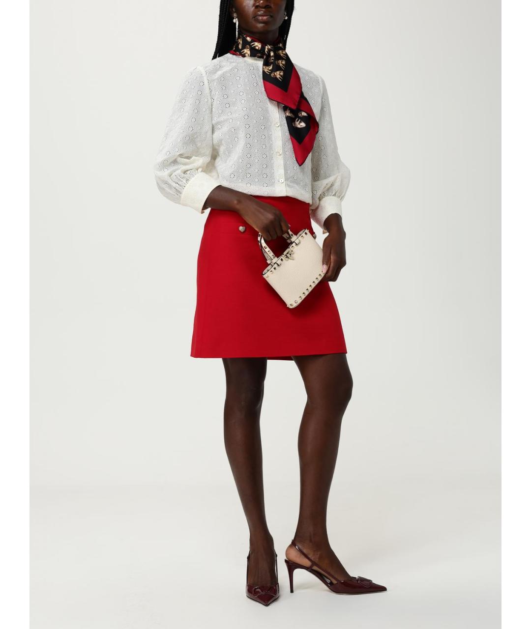 VALENTINO Бежевая кожаная сумка тоут, фото 2