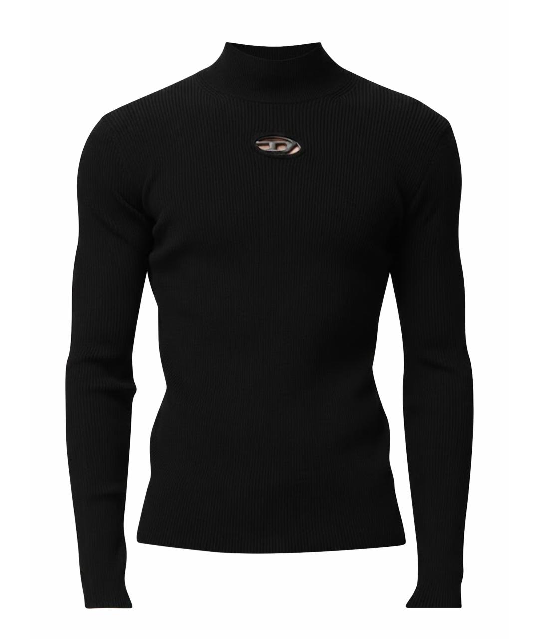 DIESEL Черная вискозная водолазка, фото 1