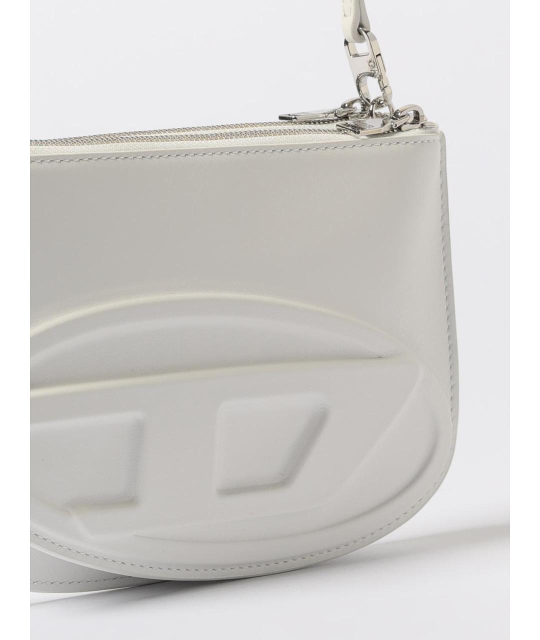 DIESEL Белая сумка через плечо из искусственной кожи, фото 3