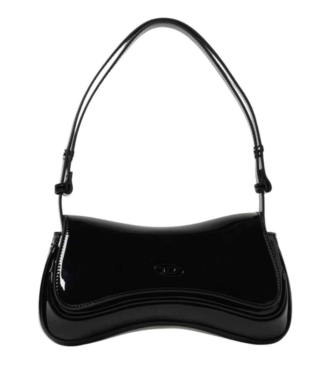 DIESEL Черная сумка через плечо из искусственной кожи, фото 1