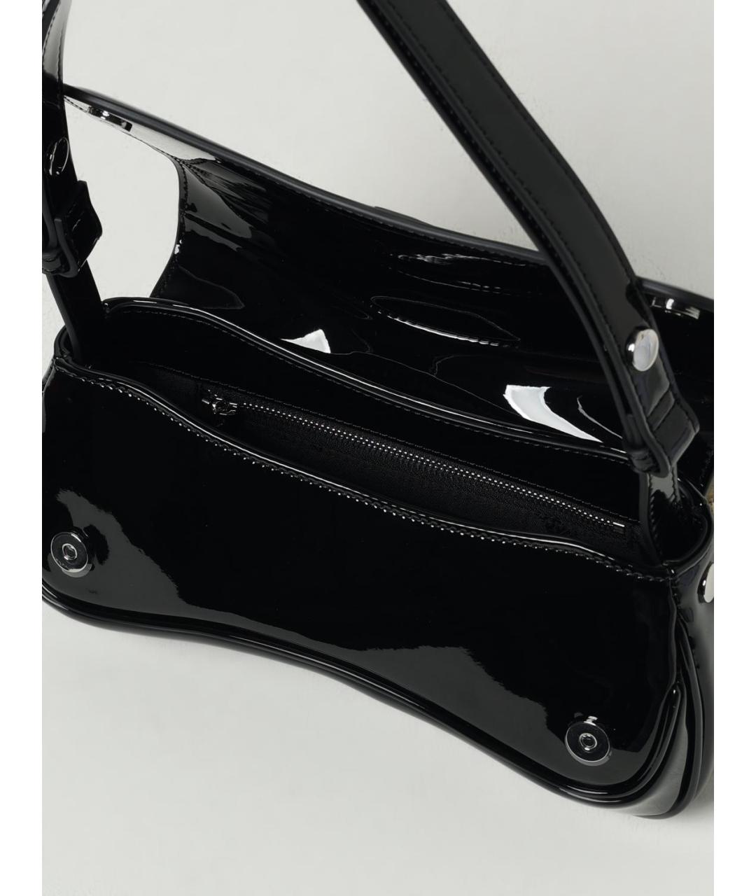 DIESEL Черная сумка через плечо из искусственной кожи, фото 4