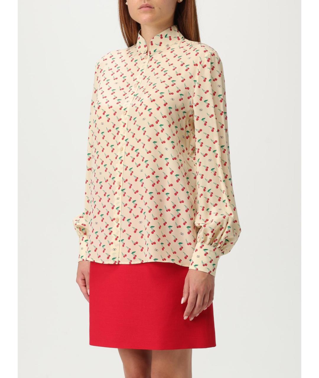 VALENTINO Мульти шелковая рубашка, фото 5