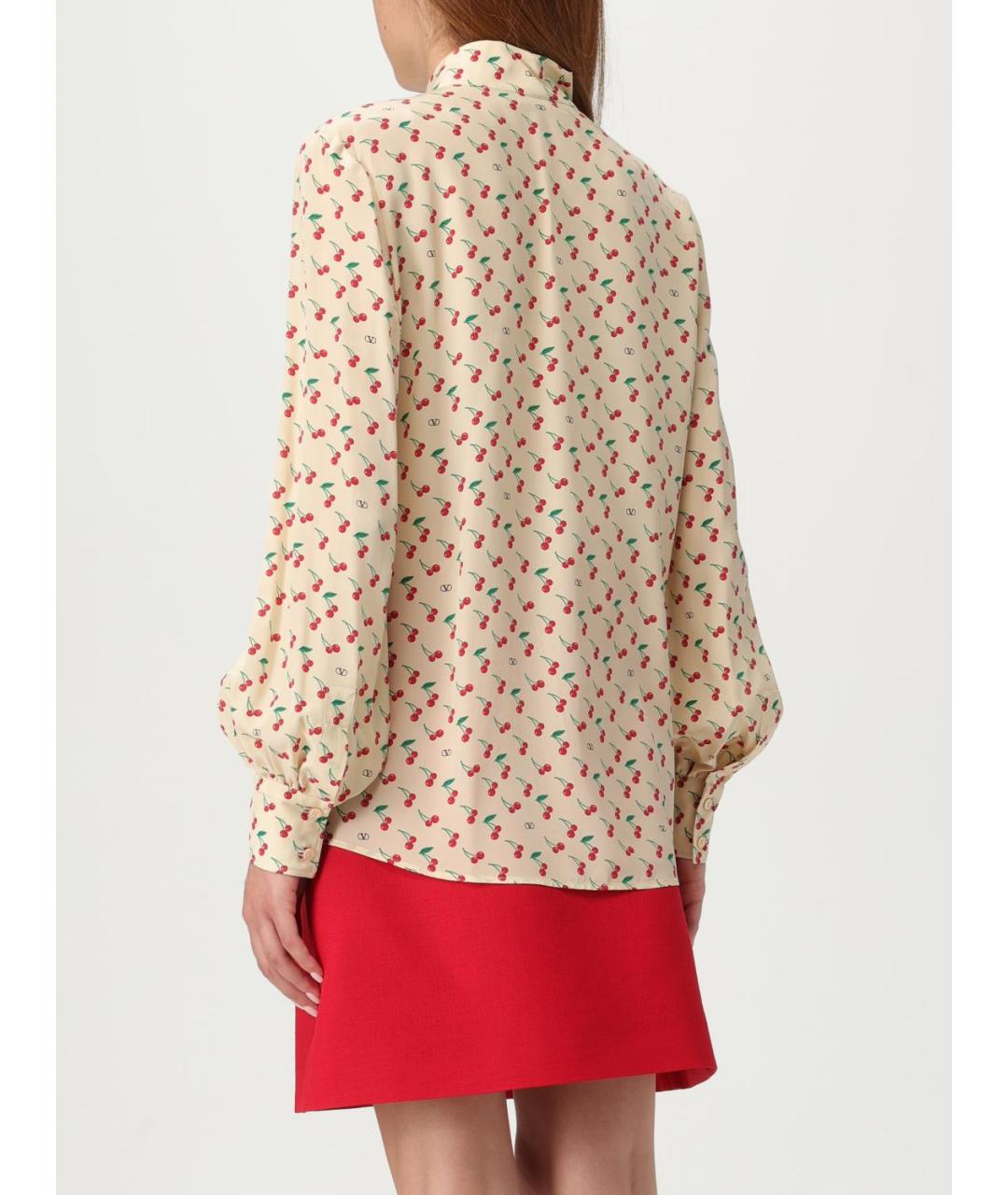 VALENTINO Мульти шелковая рубашка, фото 4