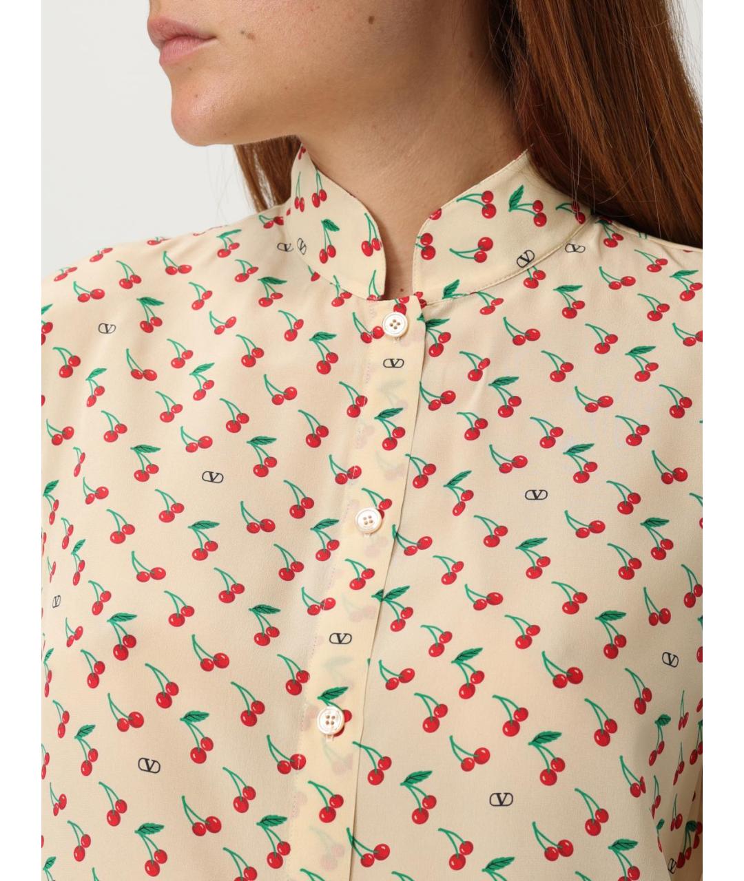 VALENTINO Мульти шелковая рубашка, фото 6