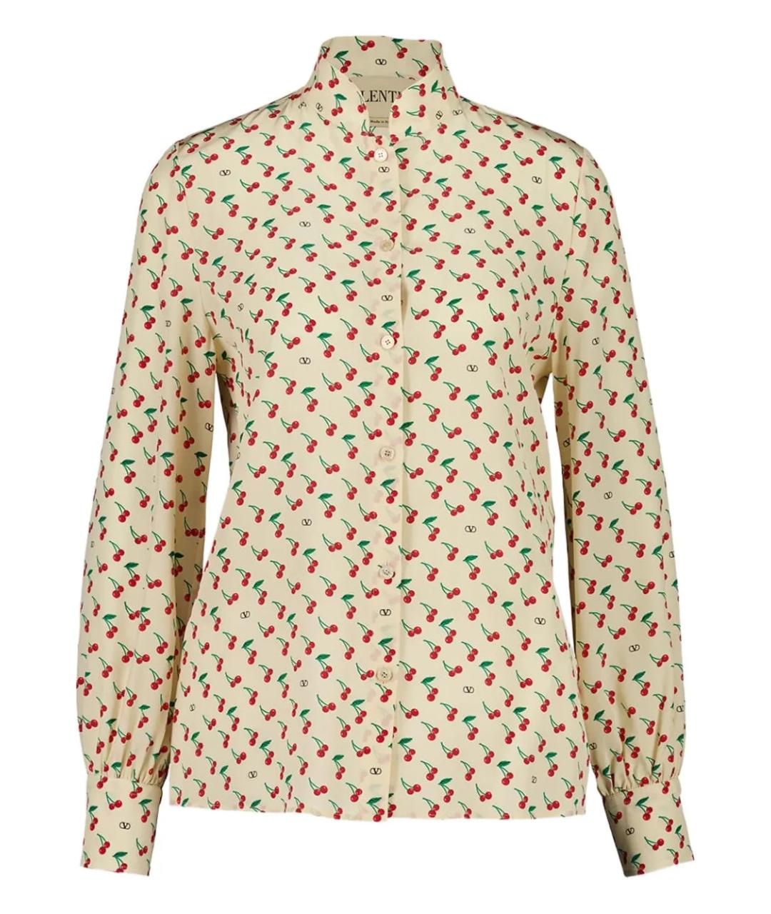 VALENTINO Мульти шелковая рубашка, фото 1