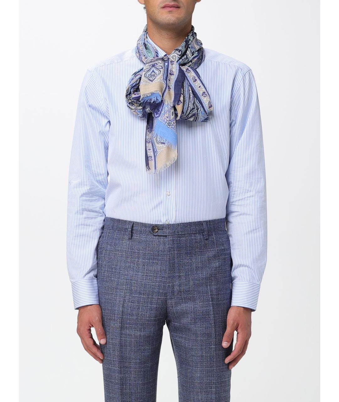 ETRO Голубой шарф, фото 2