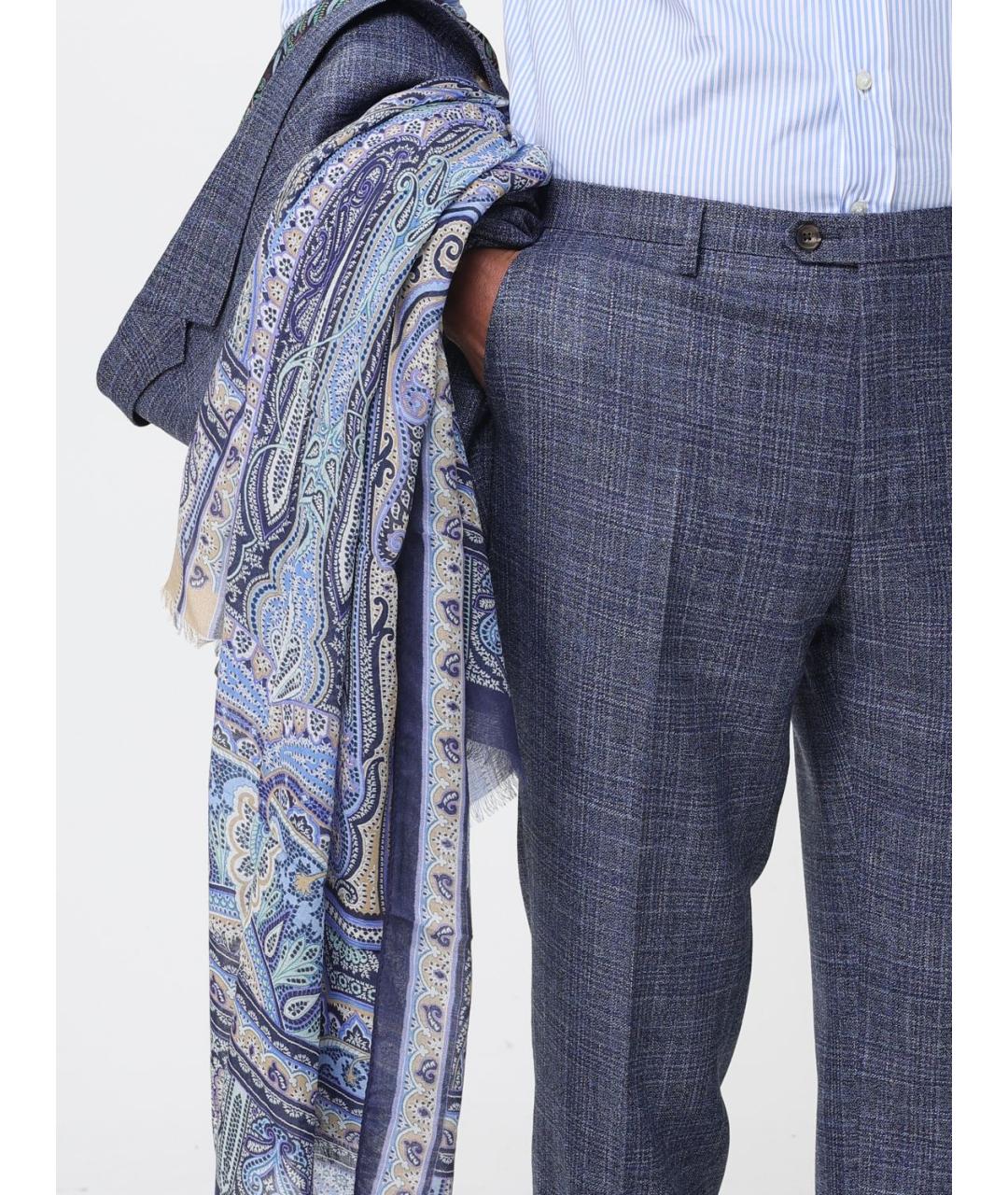 ETRO Голубой шарф, фото 4