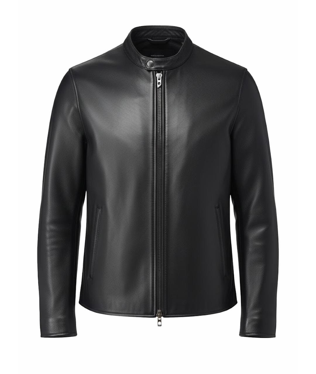 DIESEL Черная кожаная куртка, фото 1