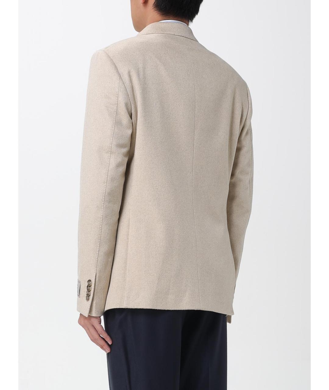 ETRO Бежевый кашемировый пиджак, фото 4