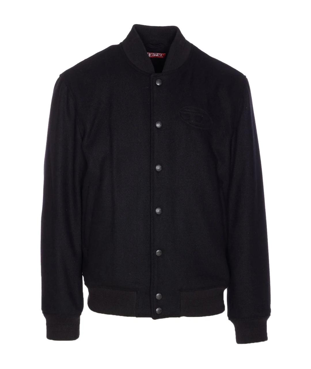 DIESEL Черная шерстяная куртка, фото 1