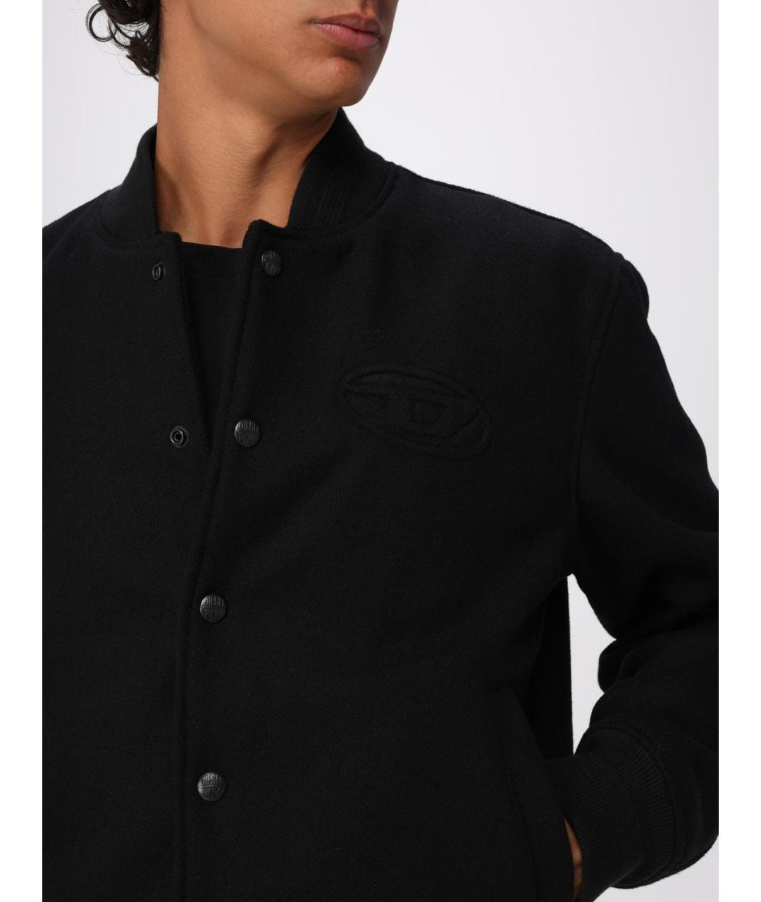 DIESEL Черная шерстяная куртка, фото 6