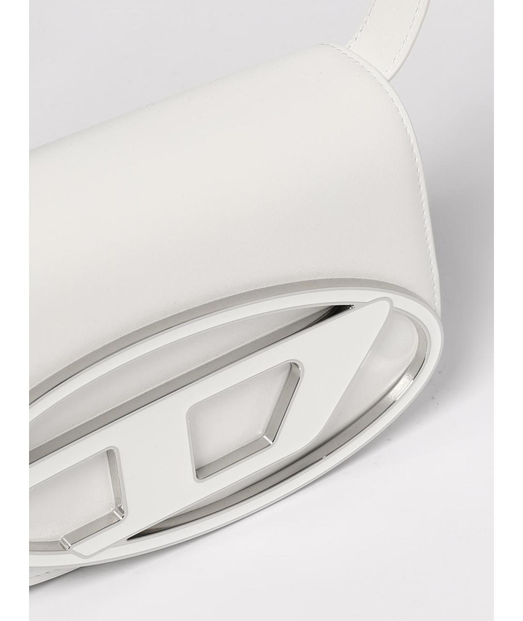 DIESEL Белая сумка через плечо из искусственной кожи, фото 3