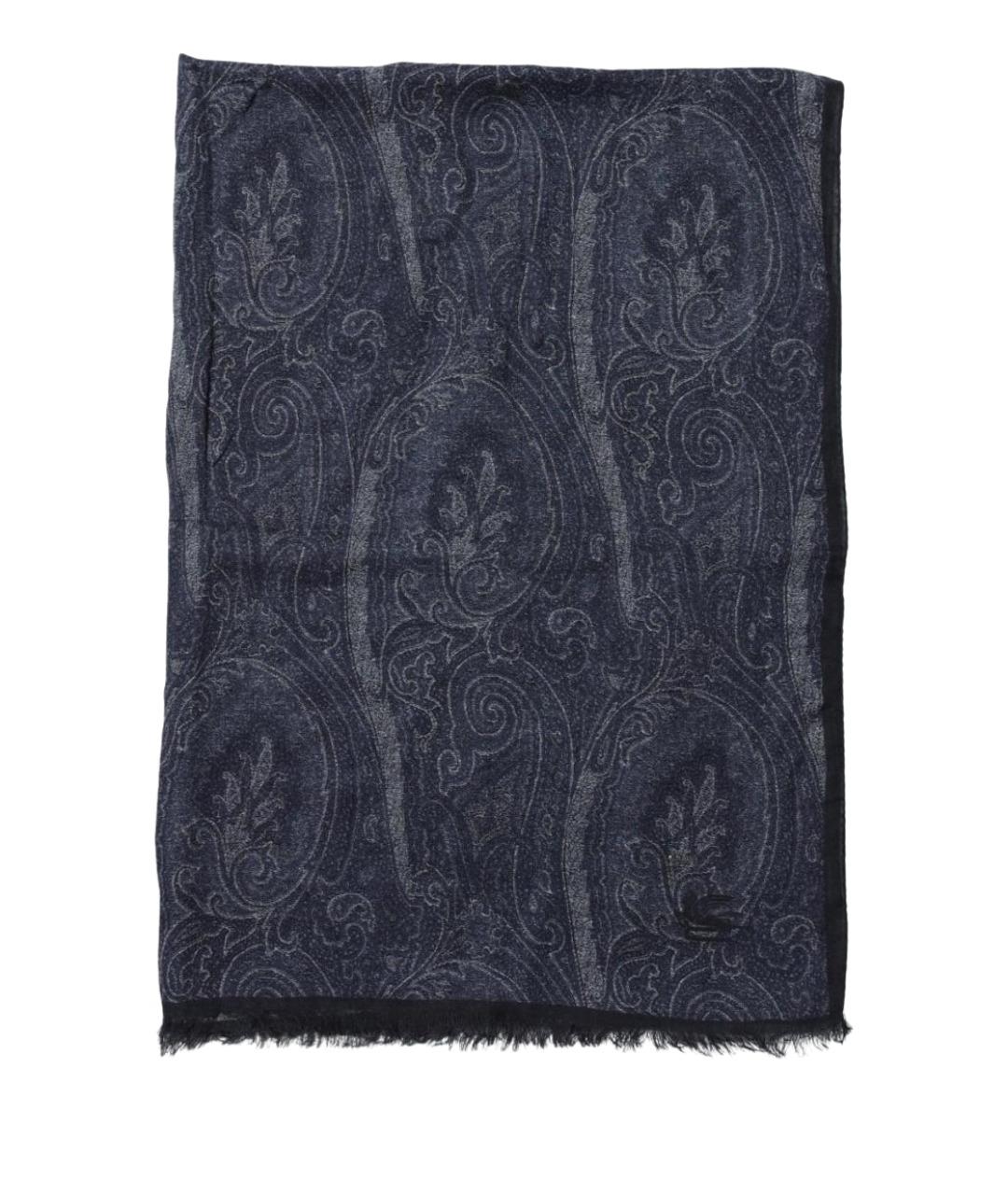 ETRO Синий шарф, фото 1