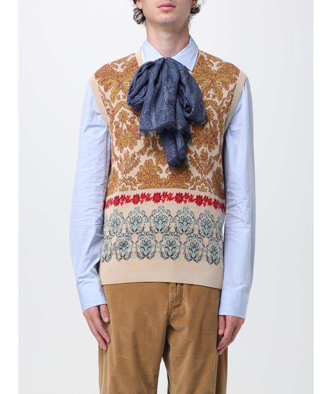 ETRO Синий шарф, фото 2