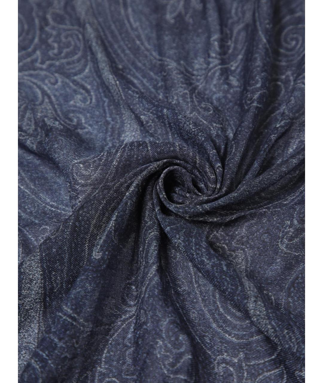 ETRO Синий шарф, фото 3