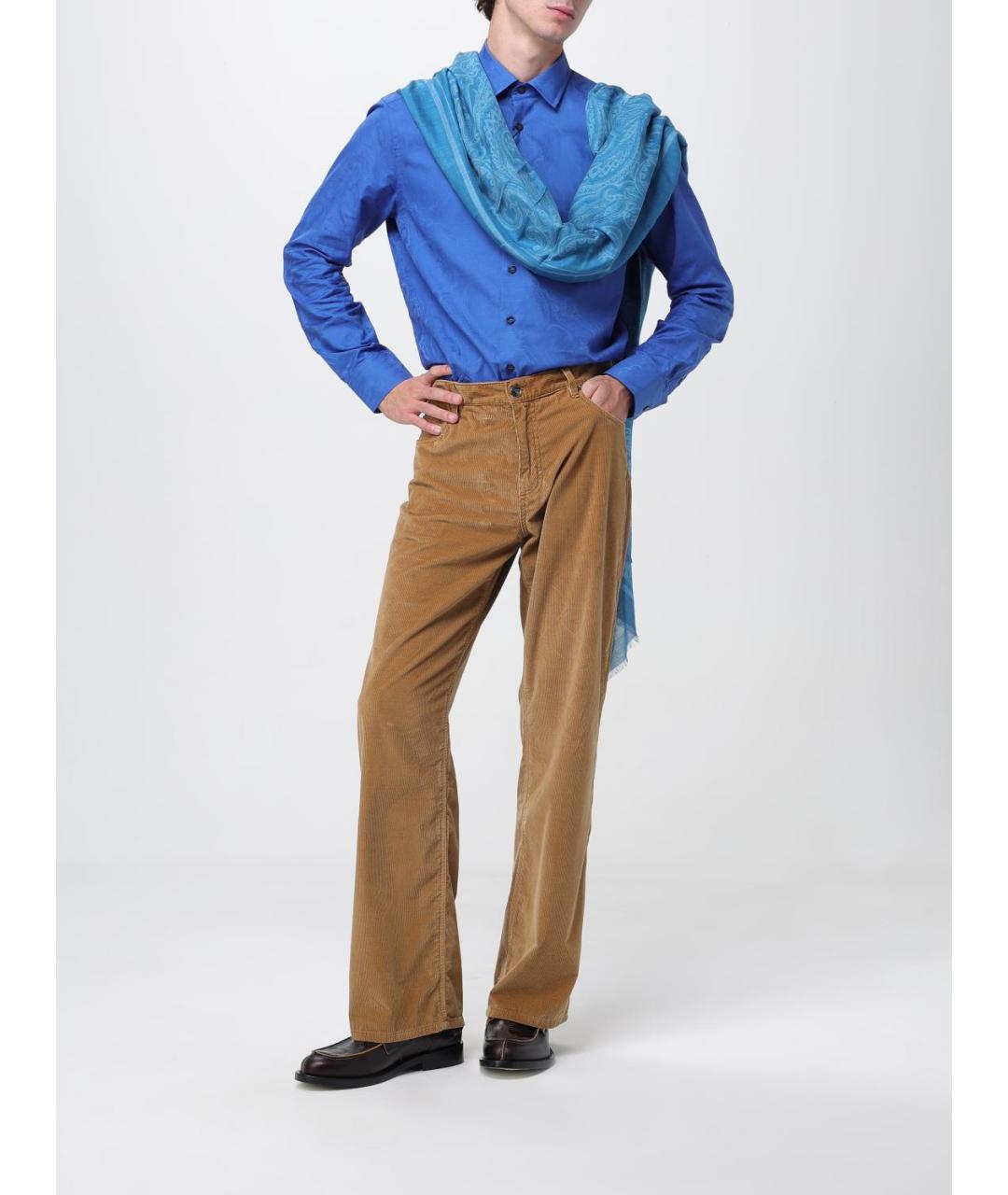 ETRO Голубой шарф, фото 4